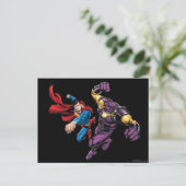 Superman Fights Enemy 2 Briefkaart (Staand voorkant)