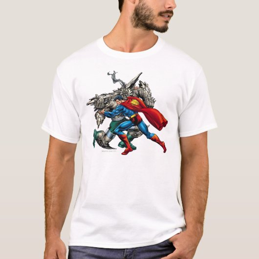 Superman Fights Enemy T-shirt (Voorkant)