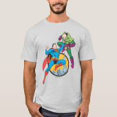 Superman Fights Lex Luthor T-shirt (Voorkant)