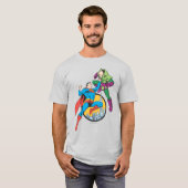 Superman Fights Lex Luthor T-shirt (Voorkant volledig)