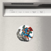 Superman Fights Monster Magneet (Insitu (Vaatwasser))