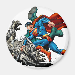 Superman Fights Monster Magneet