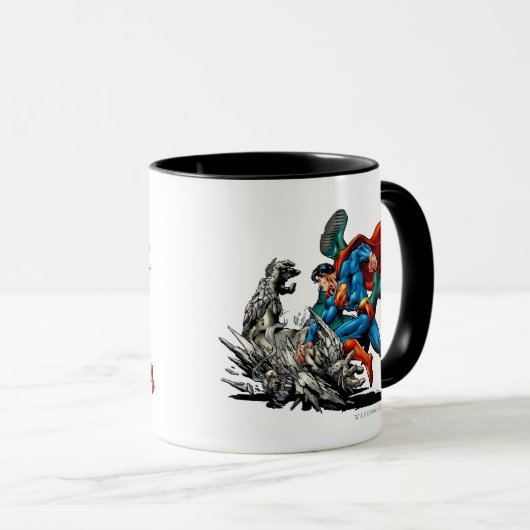 Superman Fights Monster Mok (Voorkant rechts)