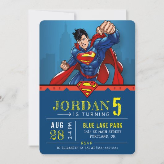 Superman | Fijne verjaardag Kaart (Voorkant)