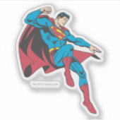 Superman Flying Backwards Sticker (Voorkant)