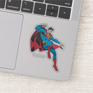 Superman Flying Backwards Sticker