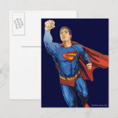 Superman Flying Briefkaart (Voorkant / Achterkant)