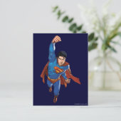 Superman Flying Forward Briefkaart (Staand voorkant)