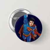 Superman Flying Forward Ronde Button 5,7 Cm (Voorkant /achterkant)
