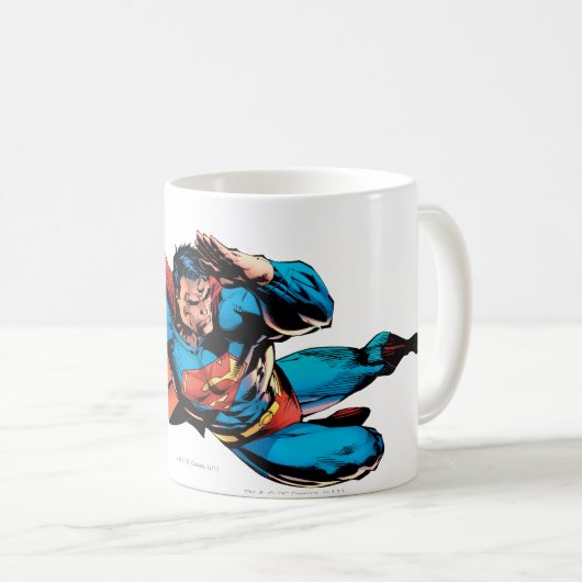 Superman Flying Kick Koffiemok (Voorkant rechts)