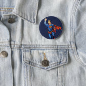 Superman Flying Ronde Button 5,7 Cm (In situ)