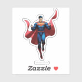 Superman Flying Sticker (Vel)