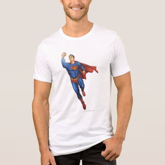 Superman Flying Tri-Blend Shirt (Voorkant)