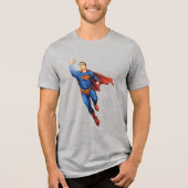 Superman Flying Tri-Blend Shirt (Voorkant)