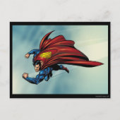 Superman flys met cape briefkaart (Voorkant)