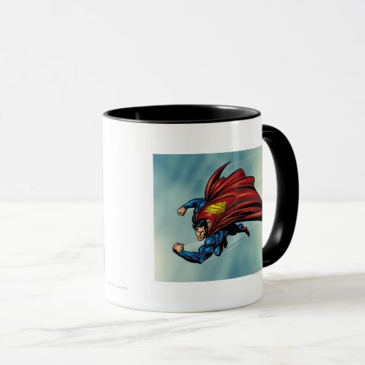 Superman flys met cape mok (Voorkant rechts)