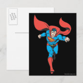 Superman gaat vooruit 2 briefkaart (Voorkant / Achterkant)