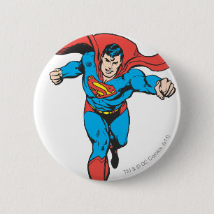 Superman gaat vooruit 2 ronde button 5,7 cm
