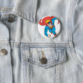 Superman gaat vooruit ronde button 5,7 cm (In situ)