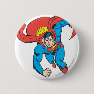 Superman gaat vooruit ronde button 5,7 cm