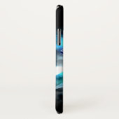 Superman gestileerd | Blue White Crystal Logo Case-Mate iPhone Case (Achterkant / rechts)