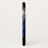 Superman gestileerd | Blue White Crystal Logo Case-Mate iPhone Case (Achterkant/links)