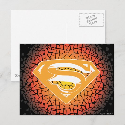 Superman gestileerd | Crackle Logo Briefkaart (Voorkant / Achterkant)