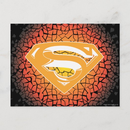 Superman gestileerd | Crackle Logo Briefkaart (Voorkant)