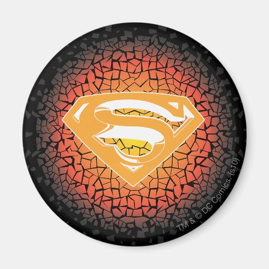 Superman gestileerd | Crackle Logo Magneet (Voorkant)