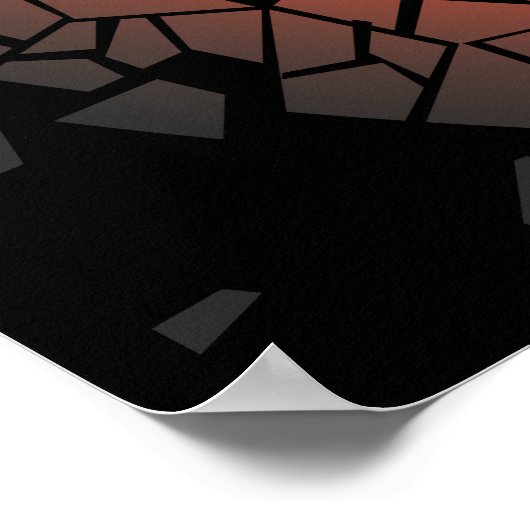 Superman gestileerd | Crackle Logo Poster (Hoek)