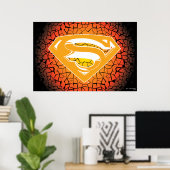 Superman gestileerd | Crackle Logo Poster (Thuiskantoor)