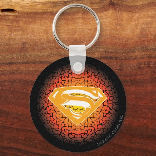 Superman gestileerd | Crackle Logo Sleutelhanger (Voorkant)