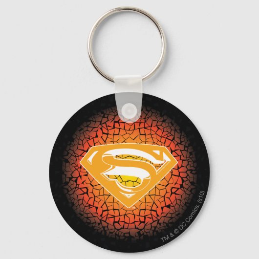 Superman gestileerd | Crackle Logo Sleutelhanger (Voorkant)