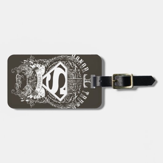 Superman gestileerd | Eerlijkheid, waarheid en rec Bagagelabel (Voorkant horizontaal)