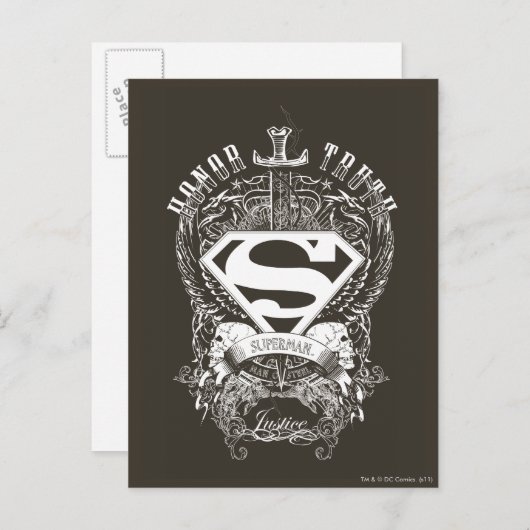Superman gestileerd | Eerlijkheid, waarheid en rec Briefkaart (Voorkant / Achterkant)