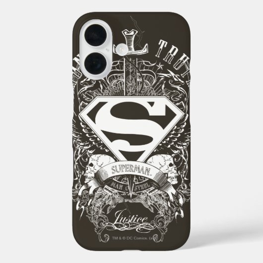 Superman gestileerd | Eerlijkheid, waarheid en rec Case-Mate iPhone Case (Achterkant)