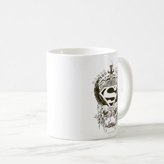 Superman gestileerd | Eerlijkheid, waarheid en rec Koffiemok (Voorkant rechts)