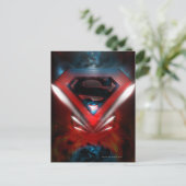 Superman gestileerd | Futuristische Logo Briefkaart (Staand voorkant)