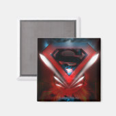 Superman gestileerd | Futuristische Logo Magneet (Voorkant / Achterkant)