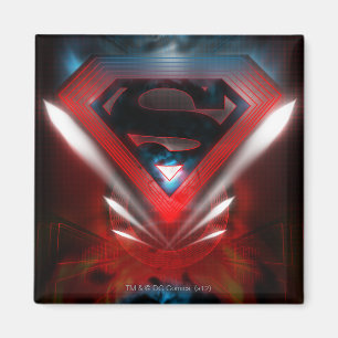Superman gestileerd Futuristische Logo Magneet