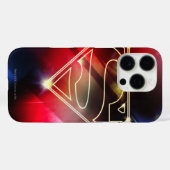 Superman gestileerd | Gele schitterende contouren Case-Mate iPhone Case (Achterkant (horizontaal))