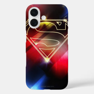 Superman gestileerd Gele schitterende contouren iPhone 16 Hoesje