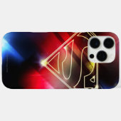 Superman gestileerd | Gele schitterende contouren  Case-Mate iPhone Case (Achterkant (horizontaal))