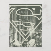 Superman gestileerd | Green Metropolis Logo Briefkaart (Voorkant)