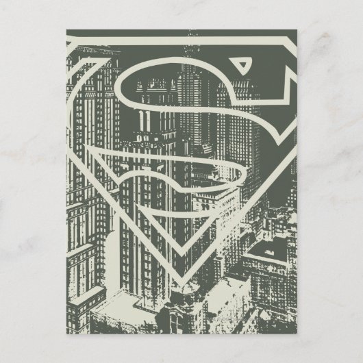 Superman gestileerd | Green Metropolis Logo Briefkaart (Voorkant)