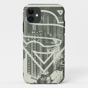 Superman gestileerd  Green Metropolis Logo Case-Mate iPhone Case