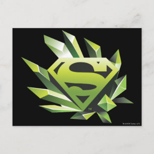 Superman gestileerd   Green Shield Logo Briefkaart