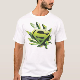 Superman gestileerd Green Shield Logo T-shirt