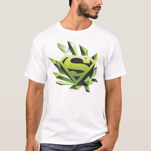 Superman gestileerd | Green Shield Logo T-shirt (Voorkant)
