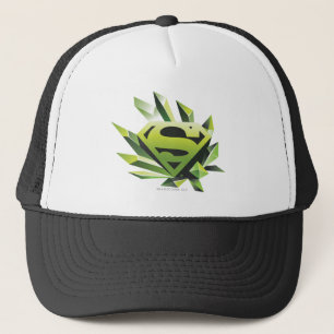 Superman gestileerd   Green Shield Logo Trucker Pet